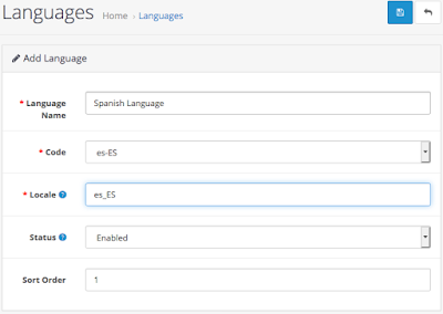 How to Install Spanish Language in OpenCart
