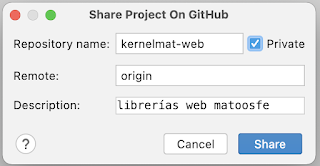 Subir un proyecto directamente a Github desde IntelliJ